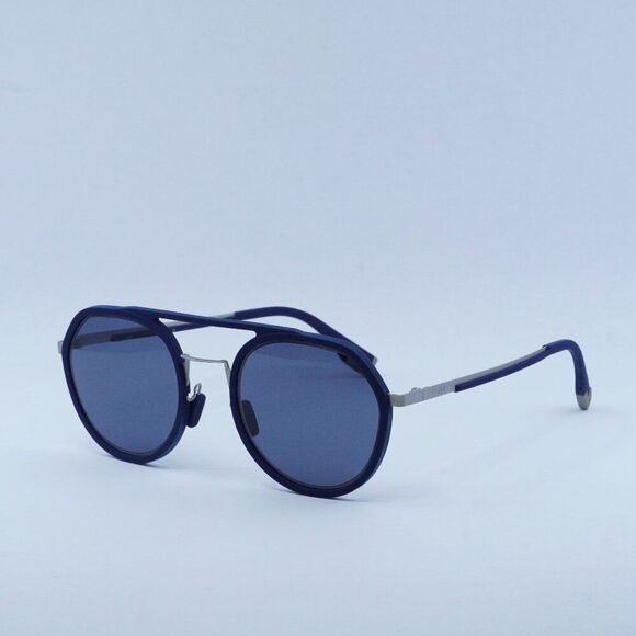 🕶️ New Fendi FE40040U 90V Sunglasses - Matte Blue Silver Frame, Blue Len…